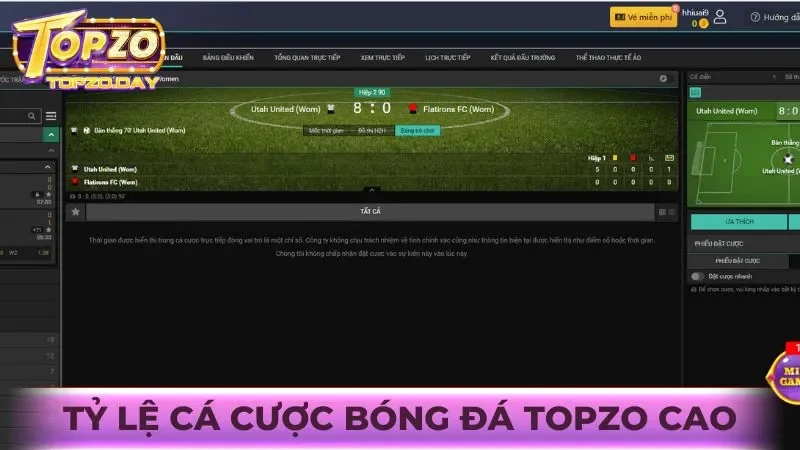 Người chơi nhận được tỷ lệ cược bóng đá cao